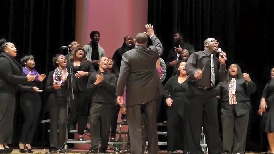 Choir performance led by Henry L. Parker, Jr.